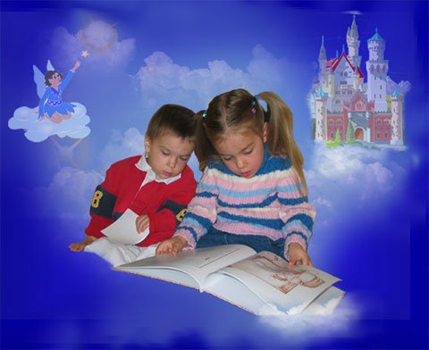 children discover the magic of reading